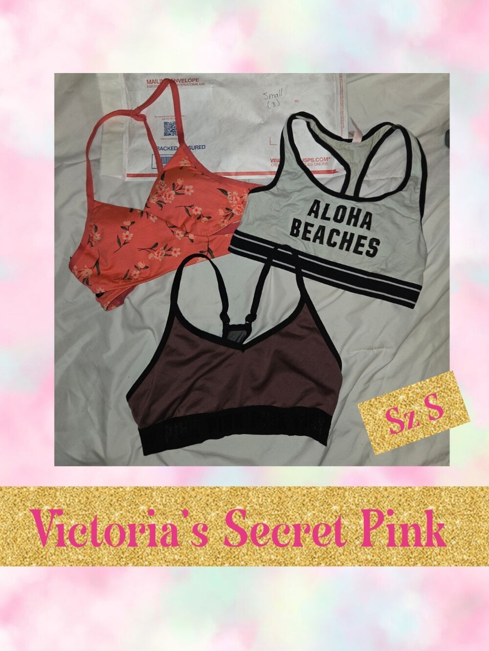 PINK Victoria's Secret Bralette Lot Sz S